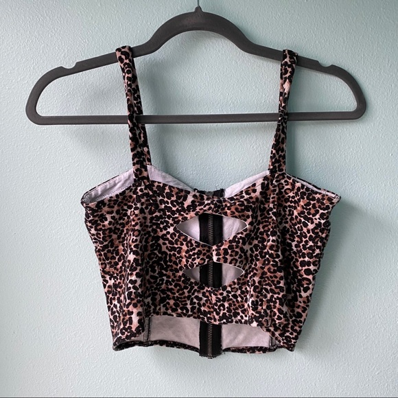 Leopard PacSun Bustier Top - Picture 2 of 3
